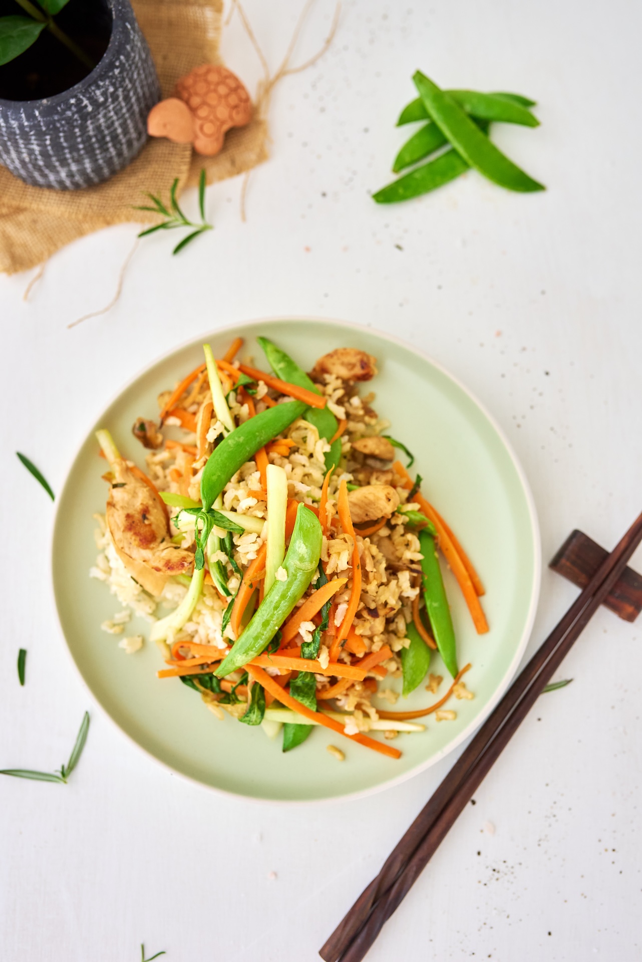 Veggie wok with brown rice - Paula Särekanno