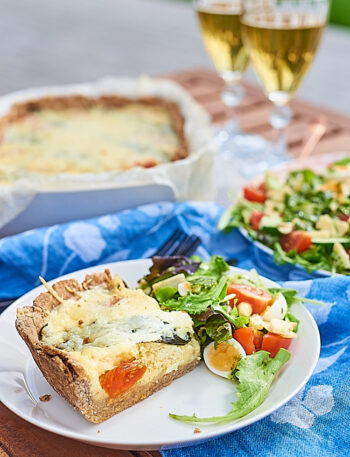 Quiche karulaugu ja feta juustuga
