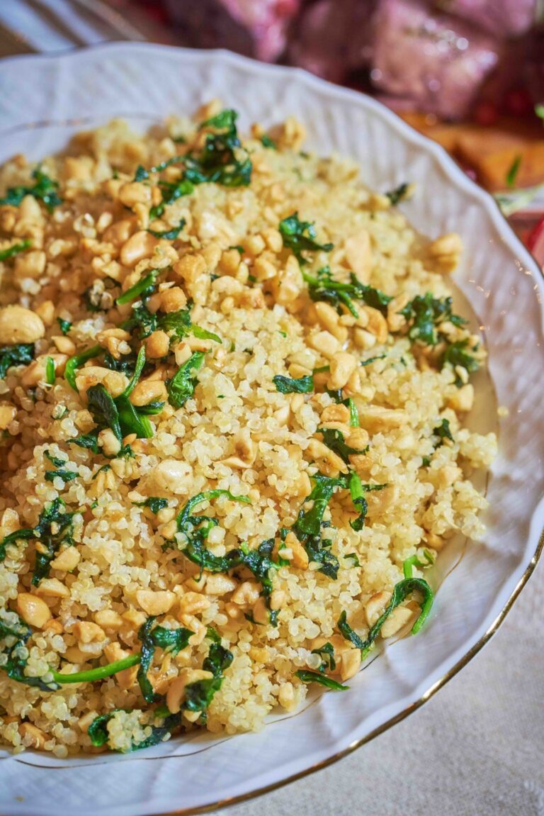 Kinoakauss soolapähklite ja spinatiga