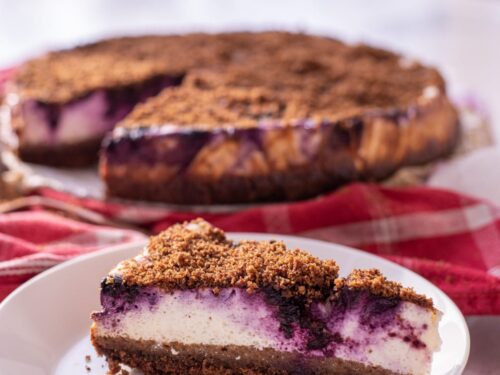 Leivapuru-kohupiimakook mustikatega