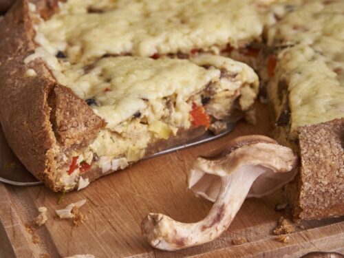 Quiche shiitake seentega