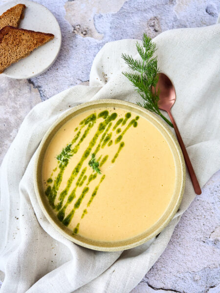 Koorene püreesupp tursafileega