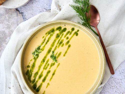 Koorene püreesupp tursafileega