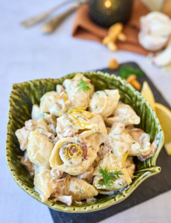 Kreemine kukeseenepasta sidrunikoorega