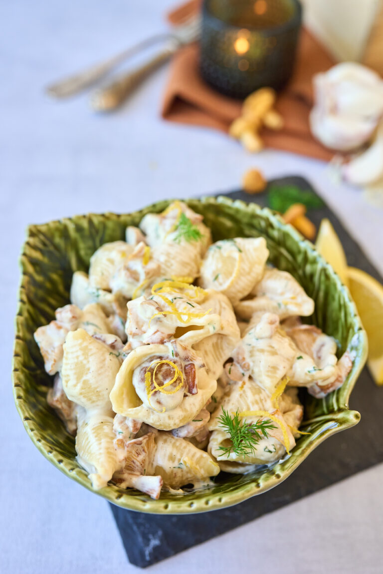 Kreemine kukeseenepasta sidrunikoorega