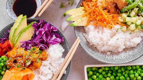 Vege poké ehk taimne riisikauss