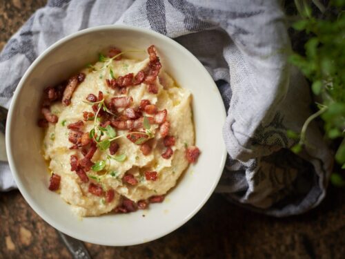 Kinoapuder peekoni ja parmesaniga
