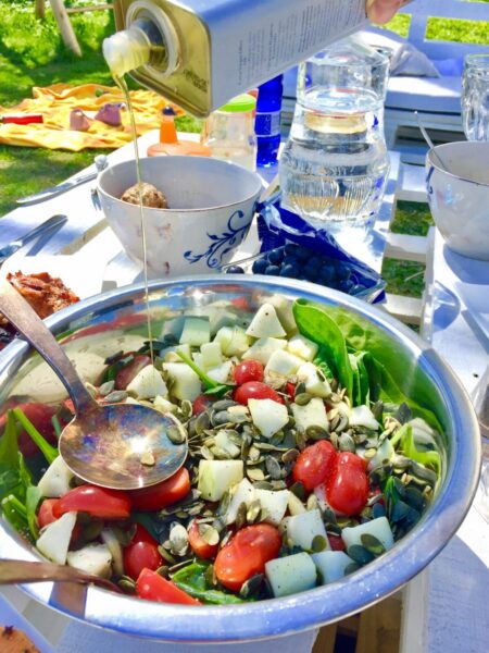 Spinati-pirni salat