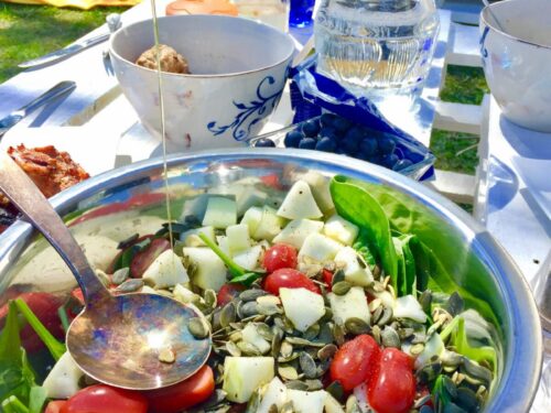 Spinati-pirni salat